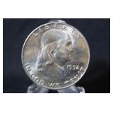 1952-D Uncirculated Franklin Silver Half Dollar