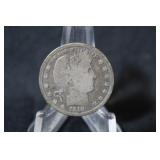 1910 Barber Silver Quarter