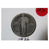 1926 Standing Liberty Silver Quarter