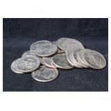 Lot of 20 Mixed Date Kennedy Clad Half Dollars