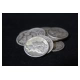 Lot of 10 Mercury Silver Dimes Mixed Dates