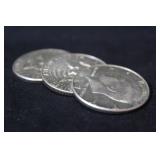 Lot of 4 40% Silver Kennedy Half Dollars