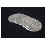 Lot of 5 Pre-64 Silver Quarters Mixed Dates