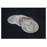 Lot of 5 Pre-64 Silver Quarters Mixed Dates