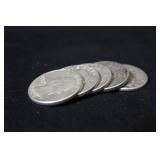 Lot of 5 Pre-64 Silver Quarters Mixed Dates