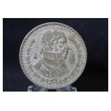 1963 Mexico Silver Un Peso Coin