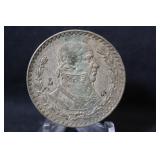 1963 Mexico Silver Un Peso Coin