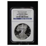 2007-W PF70 Certified 1oz .999 Silver Eagle