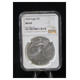 2024 Certified 1oz .999 Silver Eagle