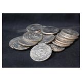 Lot of 18 Mixed Date Kennedy Half Dollars