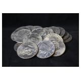 Lot of 20 Mixed Date Kennedy Half Dollars