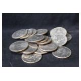 Lot of 20 Mixed Date Kennedy Half Dollars