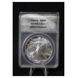 1987 Certified 1oz .999 Silver Eagle