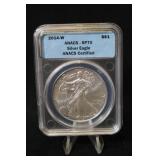 2014-W Certified 1oz .999 Silver Eagle