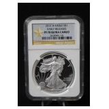 2012-W PF70 Certified 1oz .999 Silver Eagle