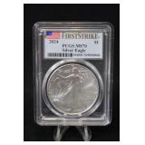 2024 MS70 Certified 1oz .999 Silver Eagle