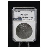 1992 Certified 1oz .999 Silver Eagle