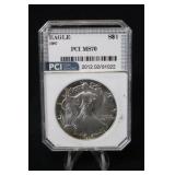 1987 Certified 1oz .999 Silver Eagle