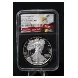 2025 PF70 Certified 1oz .999 Silver Eagle