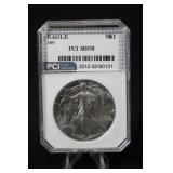 1987 Certified 1oz .999 Silver Eagle