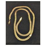 14K Gold 24" Serpentine Chain  21.6g