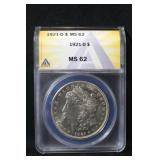 1921-D Certified Morgan Silver Dollar