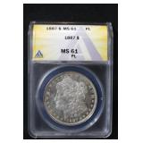1887 Certified Proof Like Morgan Silver Dollar