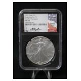 2021 MS70 Certified 1oz .999 Silver Eagle