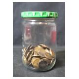 Jar of 100 + Lincoln Wheat Cents