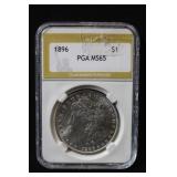 1896 MS65 Certified Morgan Silver Dollar