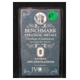 .025 Grain Pure Platinum Bar