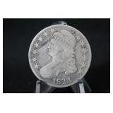 1824 Capped Bust Silver Half Dollar