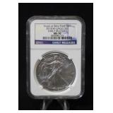 2013-W MS70 Certified 1oz .999 Silver Eagle