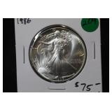 1986 1oz .999 Pure Silver Eagle