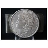 1896 Morgan Silver Dollar Money Clip