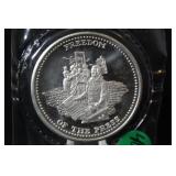 1oz .999 Johnson Matthey Silver Round in Package