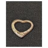 .925 Silver Small Heart Pendant  1.15g
