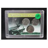 War Time Steel Cent Set P,D,S