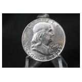 1949 Uncirculated Franklin Silver Half Dollar