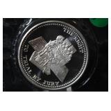 1oz .999 Johnson Matthey Silver Round in Package