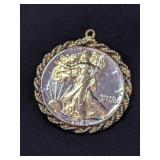 1941  Walking Liberty Half Dollar in Bezel