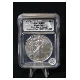 2017 MS70 Certified 1oz .999 Silver Eagle