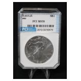 2002 Certified 1oz .999 Silver Eagle