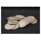 Lot of 17 Silver Barber Dimes