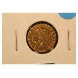 1925-D Pre-33 $2.5 U.S Gold Indian Coin