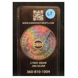 2grain .999 Silver Alaskan Mined Bar