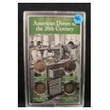 American Dimes of the 20th Century Silver Set