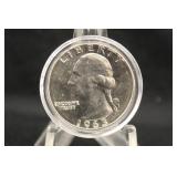 1963-D Uncirculated Washington Silver Quarter