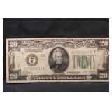 1928 $20 Green Seal Federal Reserve Note