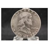 1949-D Franklin Silver Half Dollar